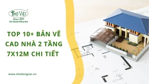 Top 10+ bản vẽ cad nhà 2 tầng 7x12m chi tiết