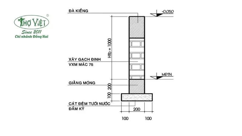 bản vẽ đà kiềng