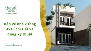 Top 10+ bản vẽ nhà 2 tầng 4x13 chi tiết và đúng kỹ thuật