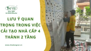Lưu ý quan trọng trong việc cải tạo nhà cấp 4 thành 2 tầng