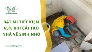 Bật mí tiết kiệm 65% khi cải tạo nhà vệ sinh nhỏ