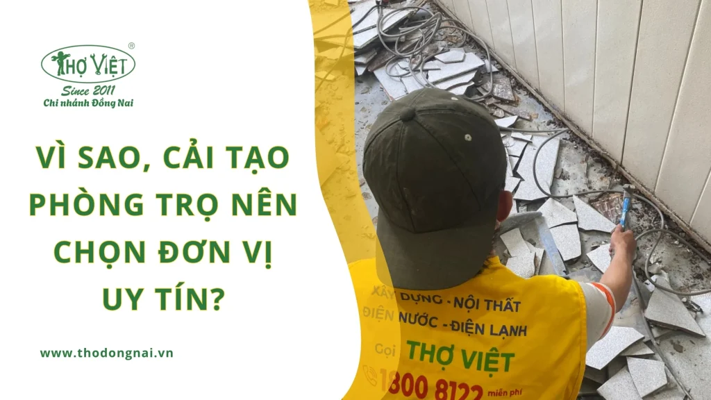 Vì sao, cải tạo phòng trọ nên chọn đơn vị uy tín?