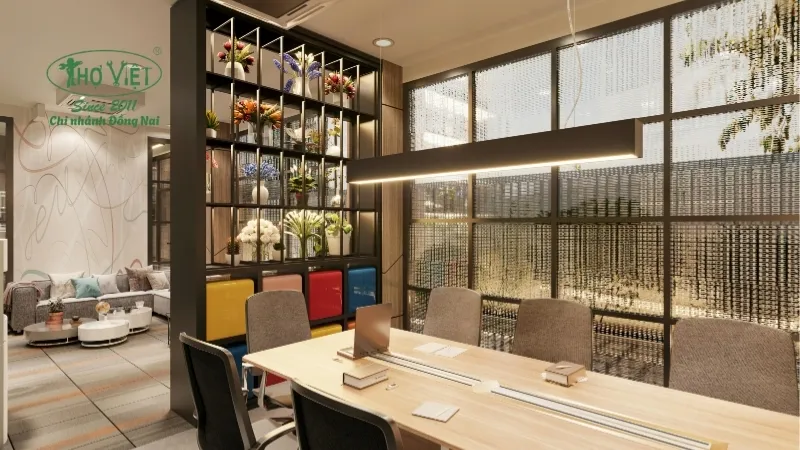 Tối ưu không gian bằng kệ mở, tủ treo tường tiết kiệm diện tích