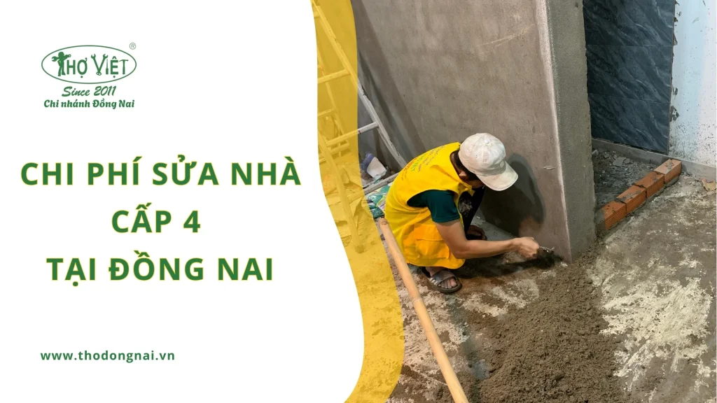 Chi phí sửa nhà cấp 4 cập nhật mới nhất tại Đồng Nai