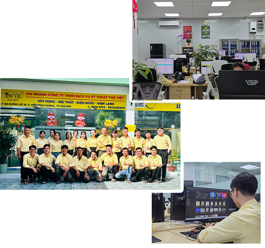 Đội ngũ thợ Đồng Nai chuyên nghiệp