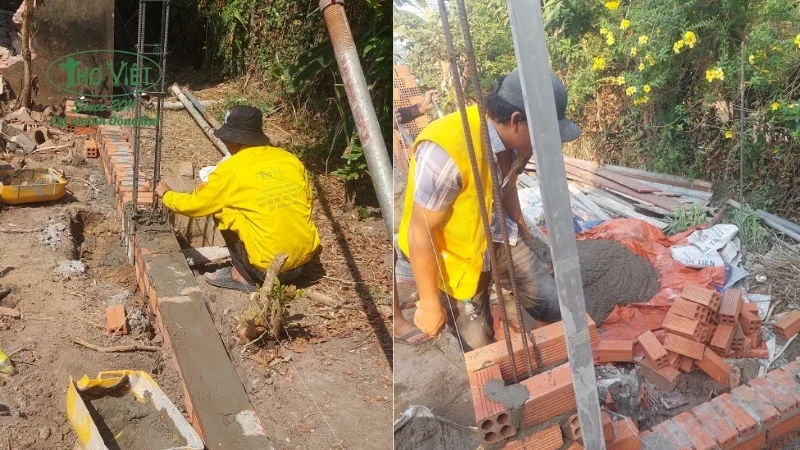 hạng mục thi công móng