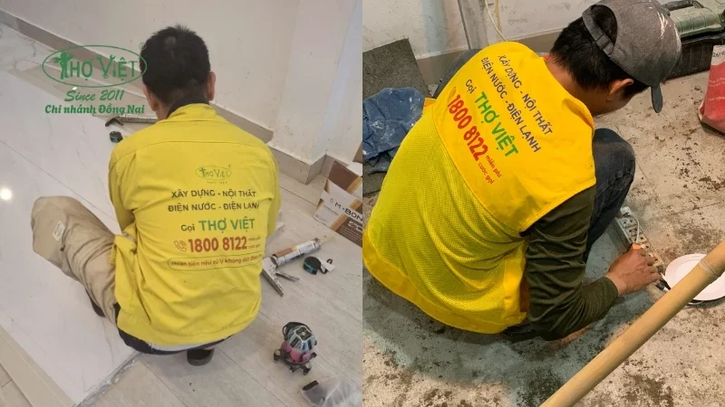 quy trình thi công phòng khách