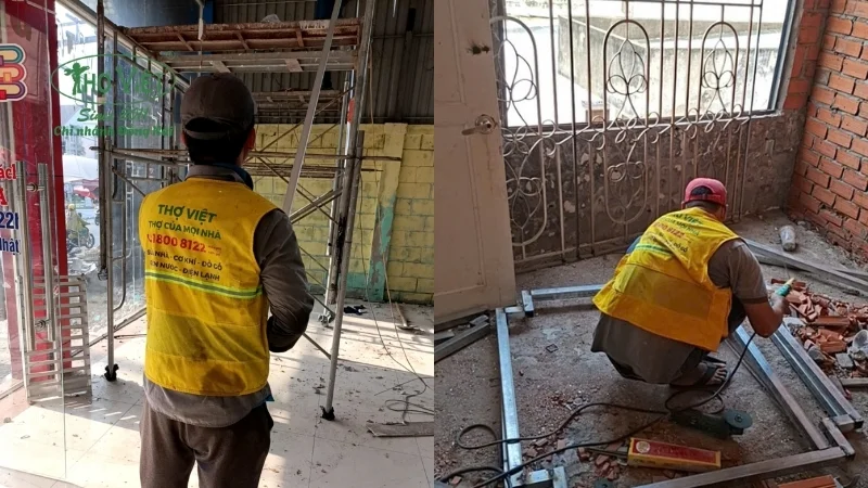 dịch vụ thi công shop giày dép