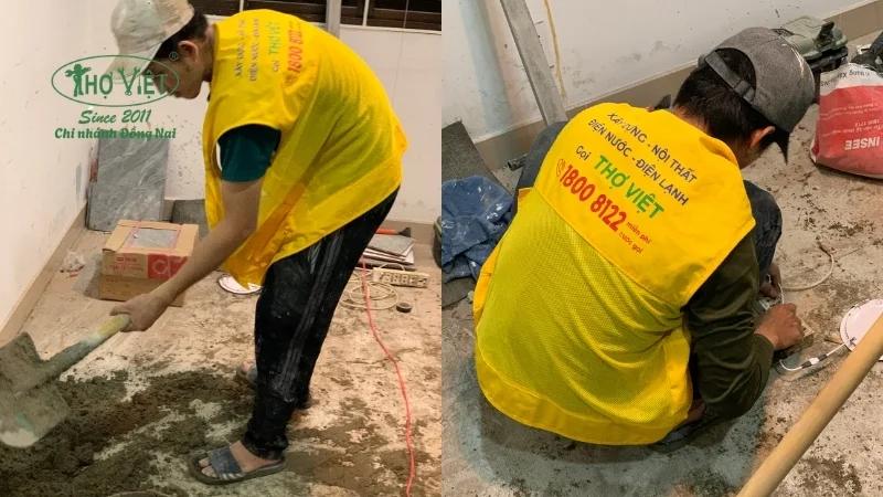 thi công sàn bê tông