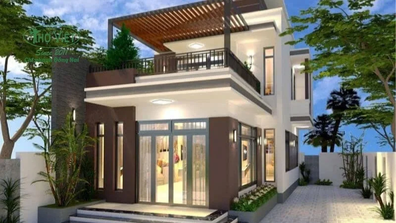 Mẫu nhà 1 trệt 1 lầu