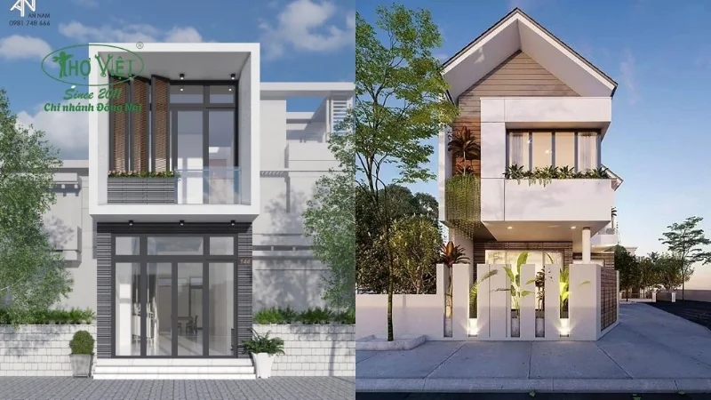 Mẫu nhà 1 trệt 1 lầu