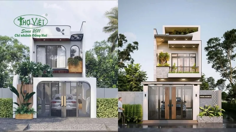 Mẫu nhà 1 trệt 1 lầu