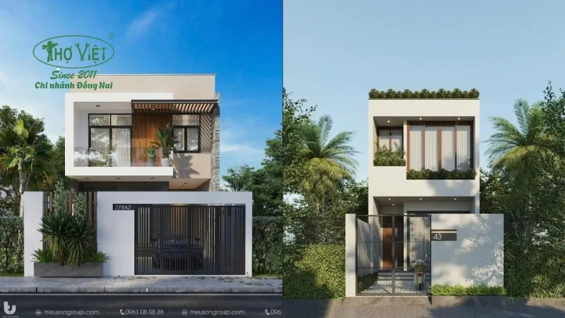 Mẫu nhà 1 trệt 1 lầu