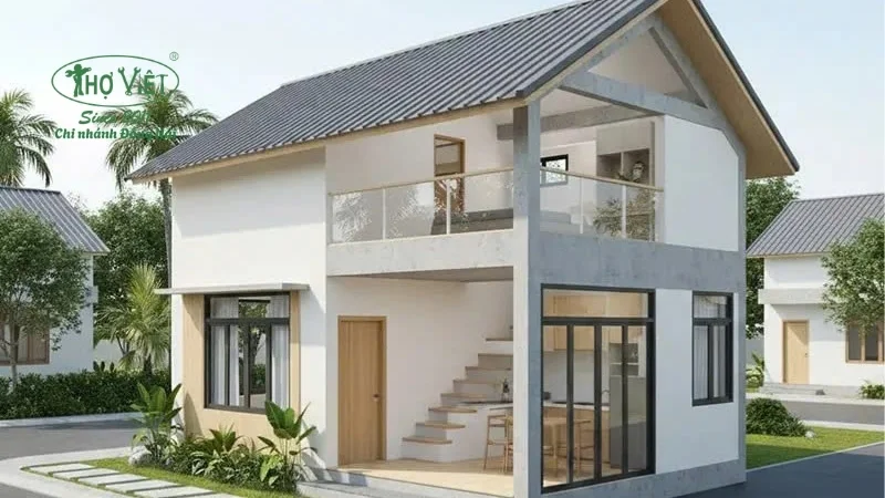 Mẫu cải tạo nhà cấp 4 thành 2