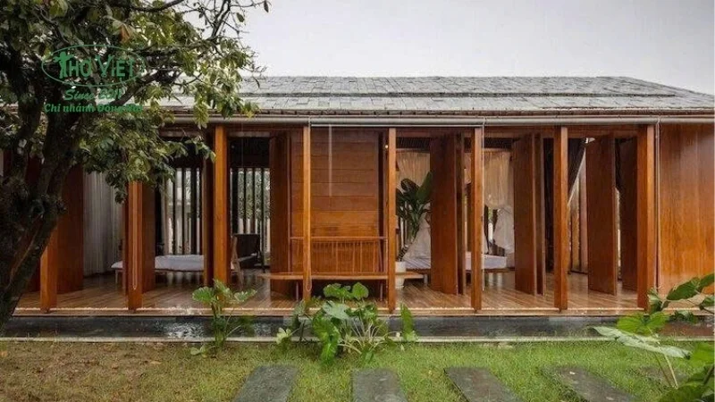 Mẫu cải tạo nhà gỗ 3 gian