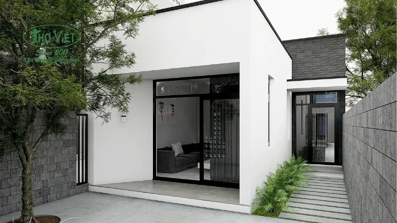 Mẫu cải tạo nhà cấp 4 chữ L