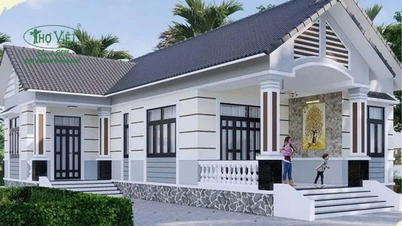 Mẫu cải tạo nhà cấp 4 chữ L