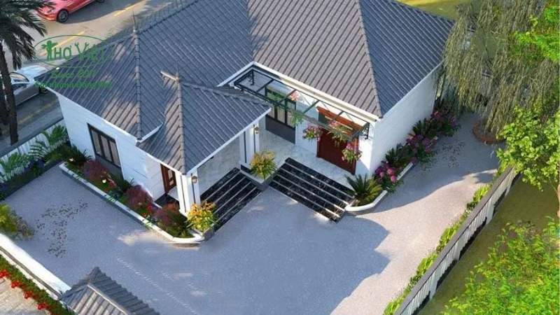 Mẫu cải tạo nhà cấp 4 chữ L