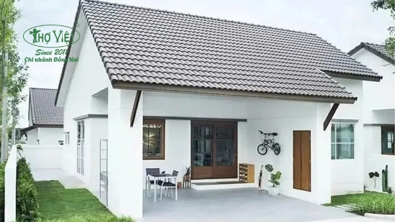 Mẫu nhà cấp 4 có mái ngói