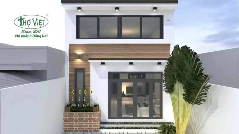 Mẫu nhà ống 1 tầng