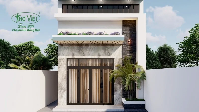 Mẫu nhà ống 1 tầng