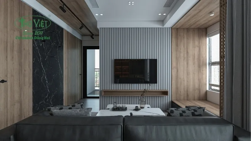 Sử dụng vật liệu đơn giản nhưng hiện đại