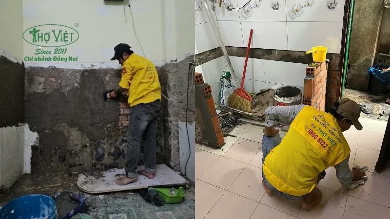 quy trình sửa nhà vệ sinh