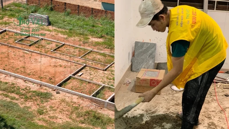 thi công móng băng