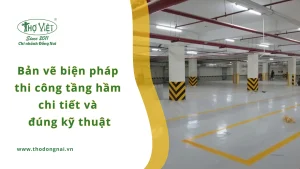 Bản vẽ biện pháp thi công tầng hầm chi tiết từ A–Z