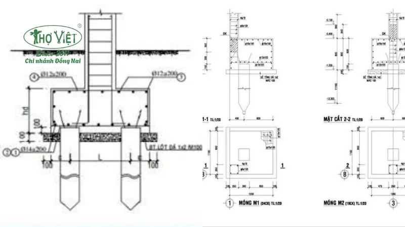 Bản vẽ móng cọc hiện đại nhất hiện nay