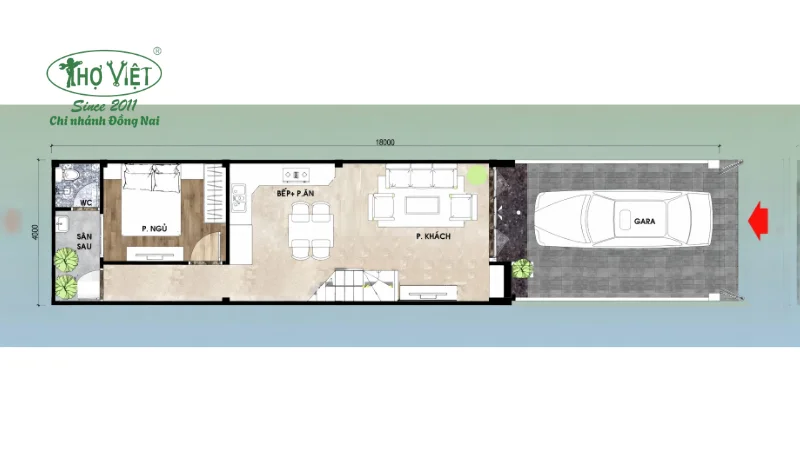 Bản vẽ nhà 4x18 chi tiết và đúng tiêu chuẩn