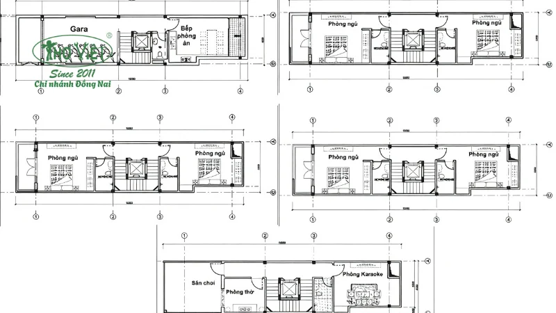 Bản vẽ nhà 4x18 chi tiết và đúng tiêu chuẩn