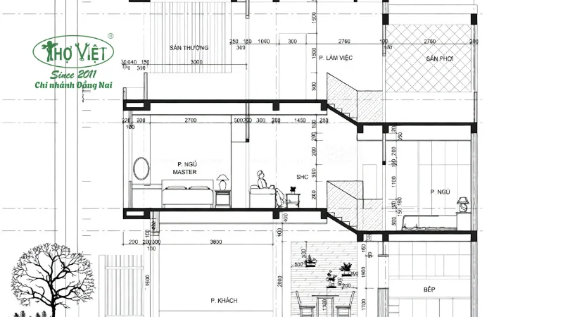 Bản vẽ nhà 4x18 chi tiết và đúng tiêu chuẩn