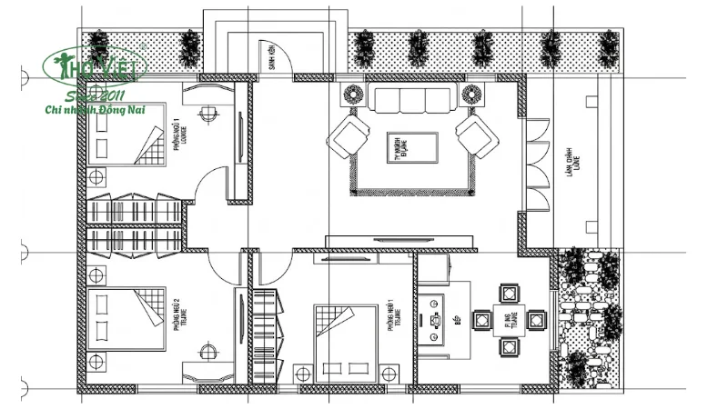 mẫu bản vẽ nhà cấp 4 7x15