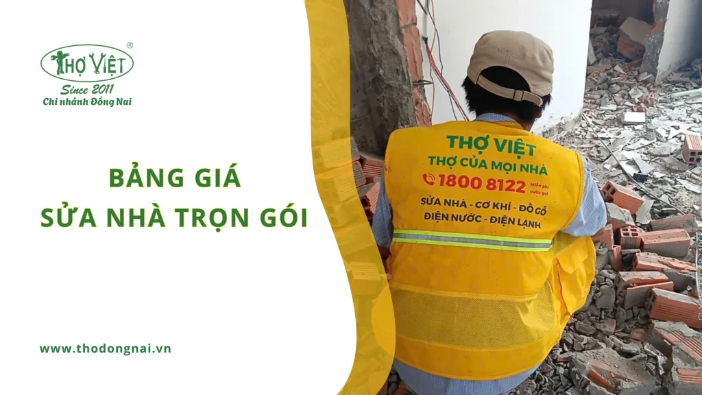 Bảng giá sửa nhà trọn gói mới nhất [thangnam]