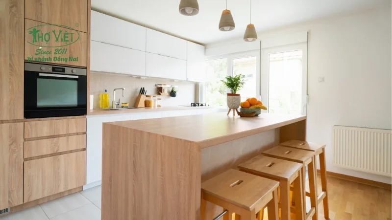 Bố cục bếp chữ I (bếp thẳng)