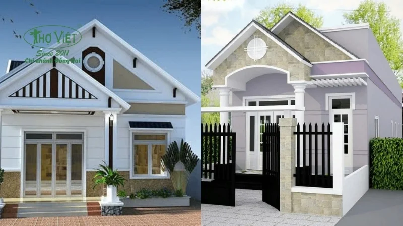 Bố cục mặt bằng nhà cấp 4 mái Thái 8x12m hợp lý