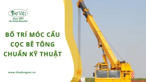 Bố trí móc cẩu cọc bê tông chuẩn kỹ thuật