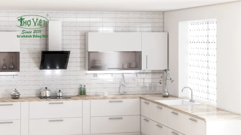 Cách bố trí không gian trong bếp thích hợp