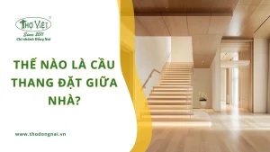 Thế nào là cầu thang đặt giữa nhà?