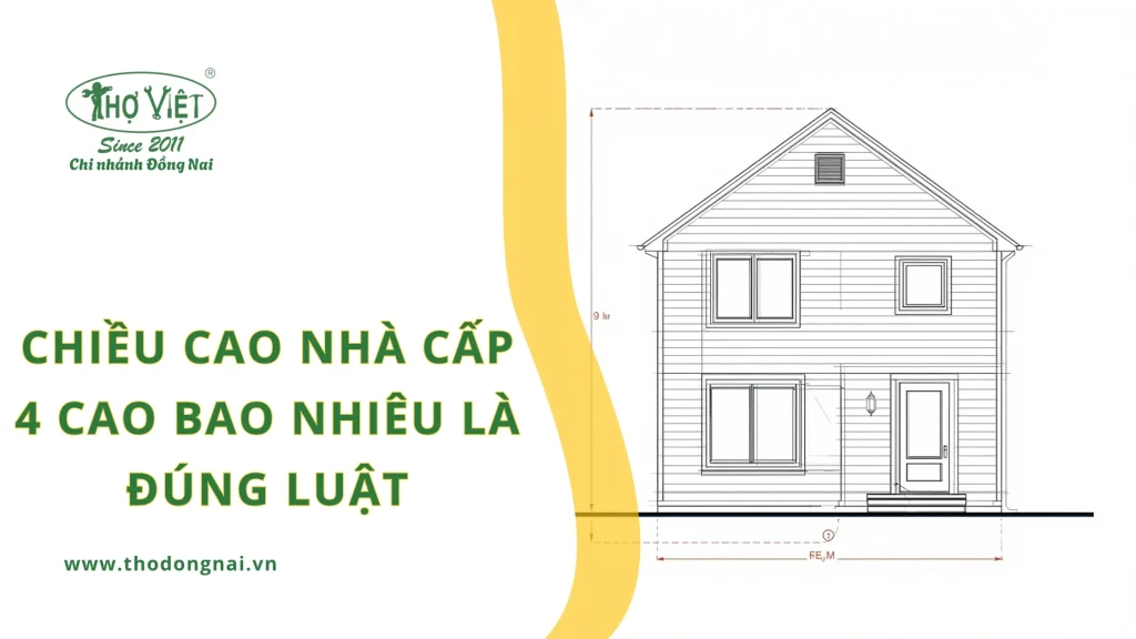 Chiều cao nhà cấp 4 cao bao nhiêu là đúng luật