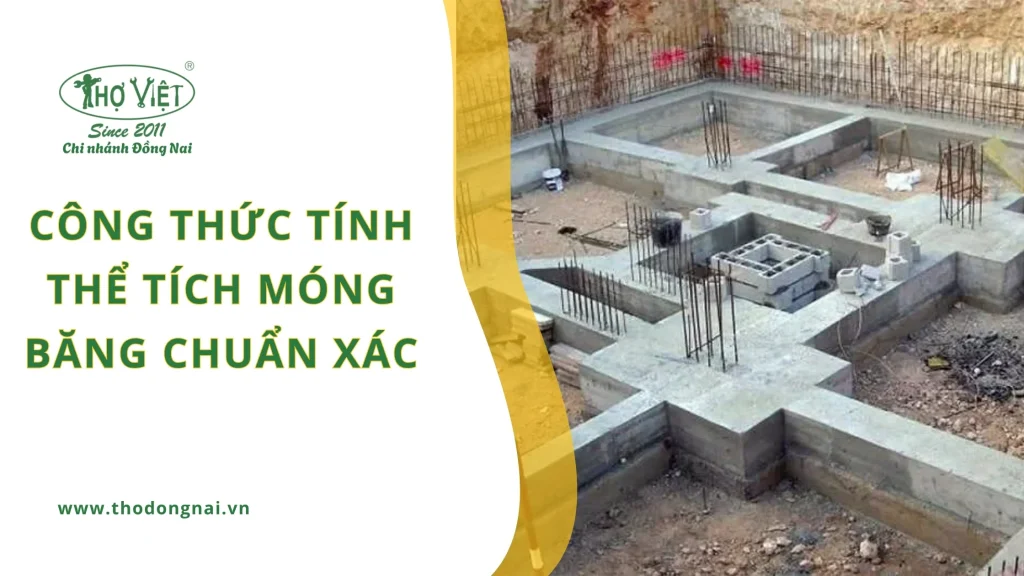 Công thức tính thể tích móng băng chuẩn xác nhất