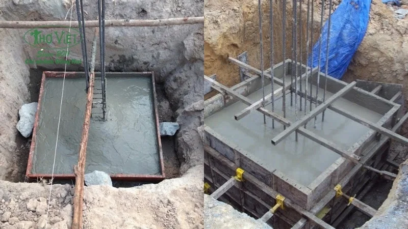 Công thức tính khi làm móng đơn