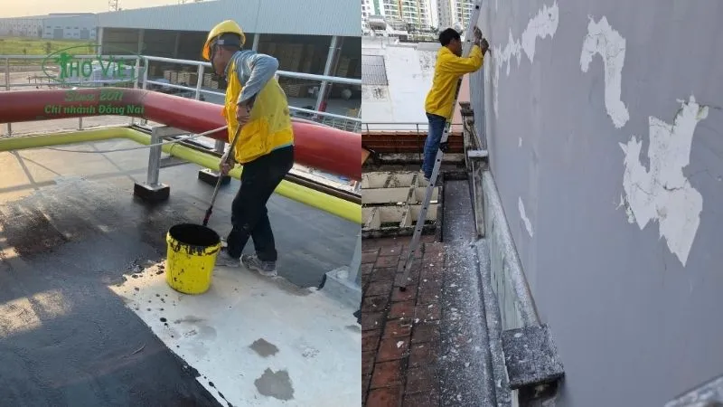 Vị trí, khu vực, trường hợp thường xuyên bị thấm nước