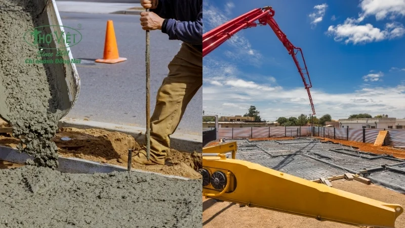 Biện pháp đổ bê tông bằng xe bơm cần