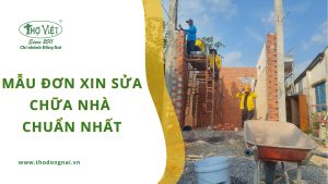 Mẫu đơn xin sửa chữa nhà chuẩn nhất