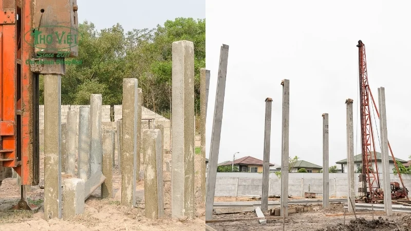 Ép cọc bằng máy ép tải (ép tĩnh)