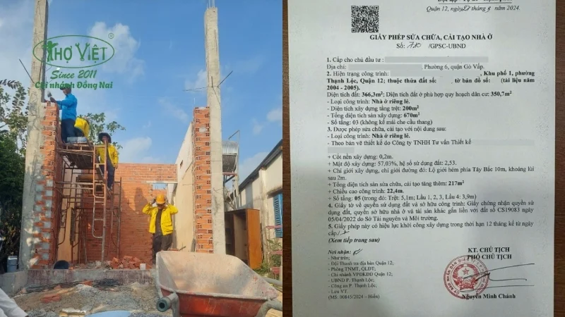 Sửa nhà cấp 4 có phải xin phép không?