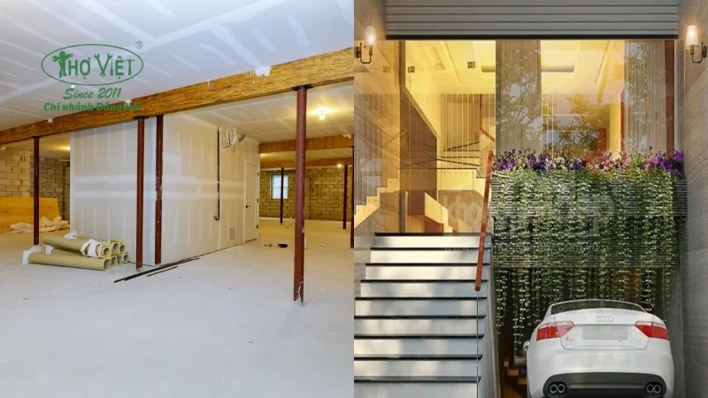 Lưu ý khi thi công hầm bán âm