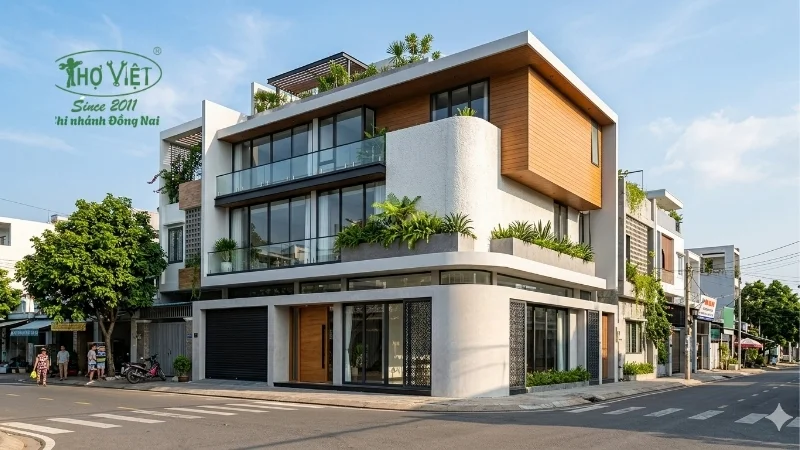 Lưu ý khi thiết kế và thi công nhà phố 2 mặt tiền